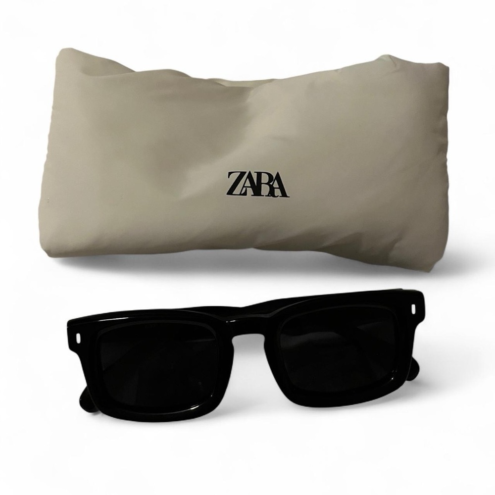 Zara Black Rectangular Sunglasses - image 5